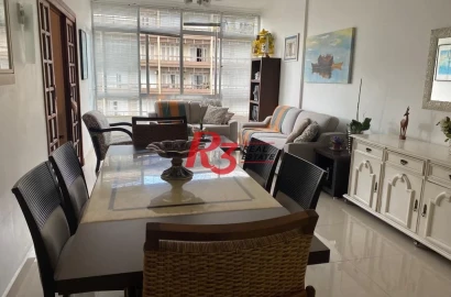 Apartamento com 3 dormitórios à venda, 140 m² - Boqueirão - Santos/SP