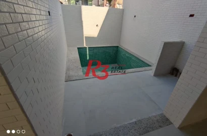 Sobrado com 2 dormitórios à venda, 100 m² - Campo Grande - Santos/SP