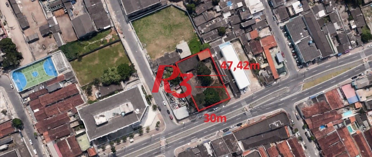 Terreno à venda, 1422 m² por R$ 6.500.000,00 - Aviação - Praia Grande/SP