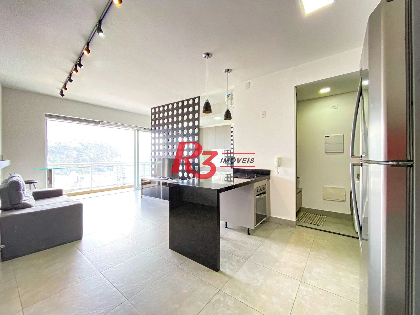 Apartamento com 1 dormitório para alugar, 53 m² por R$ 5.800,02/mês - Pompéia - Santos/SP