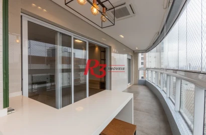 Apartamento com 2 dormitórios à venda, 145 m² por R$ 2.480.000,00 - Boqueirão - Santos/SP