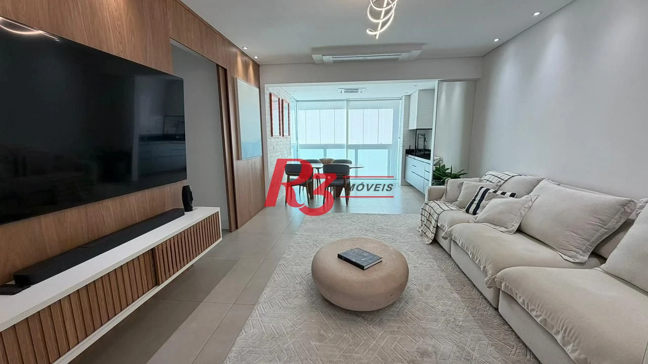 Apartamento com 2 dormitórios à venda, 107 m² por R$ 1.790.000,00 - Pompéia - Santos/SP
