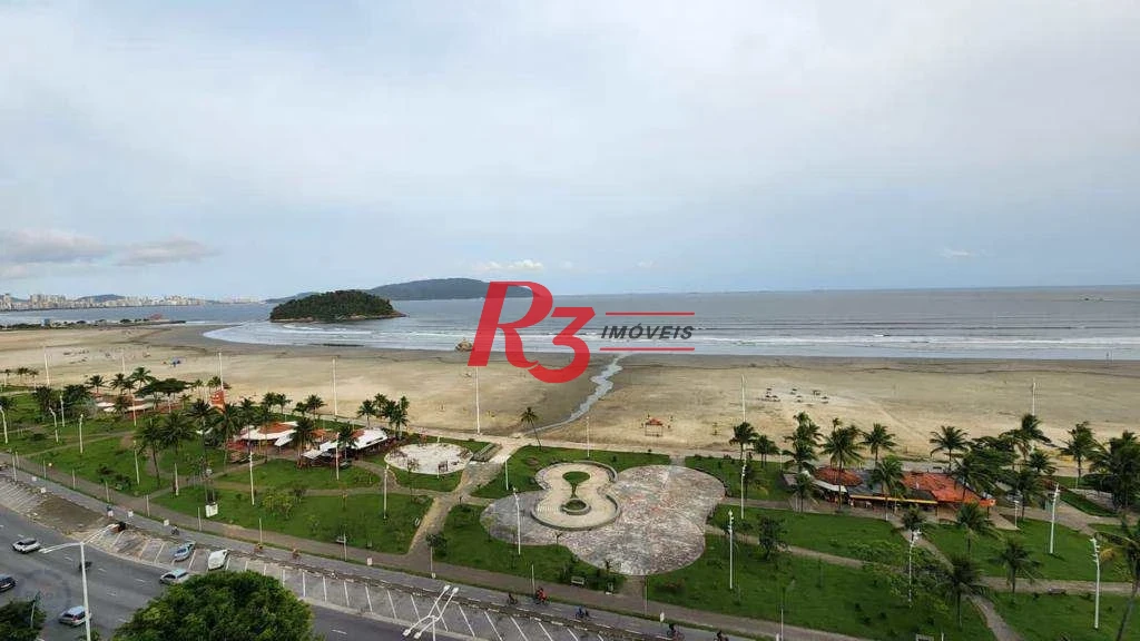 Apartamento de frente para a praia  Itararé com  2 dormitórios