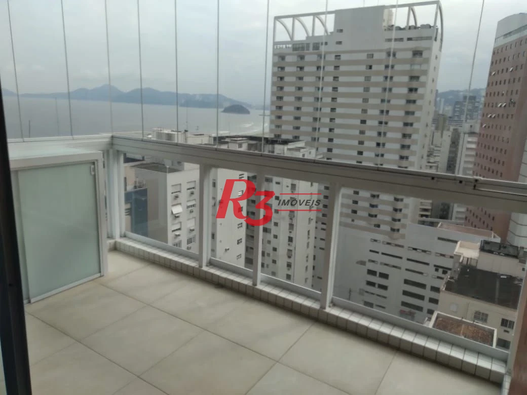 Apartamento com 1 dormitório para alugar, 46 m² por R$ 6.000,01/mês - Boqueirão - Santos/SP