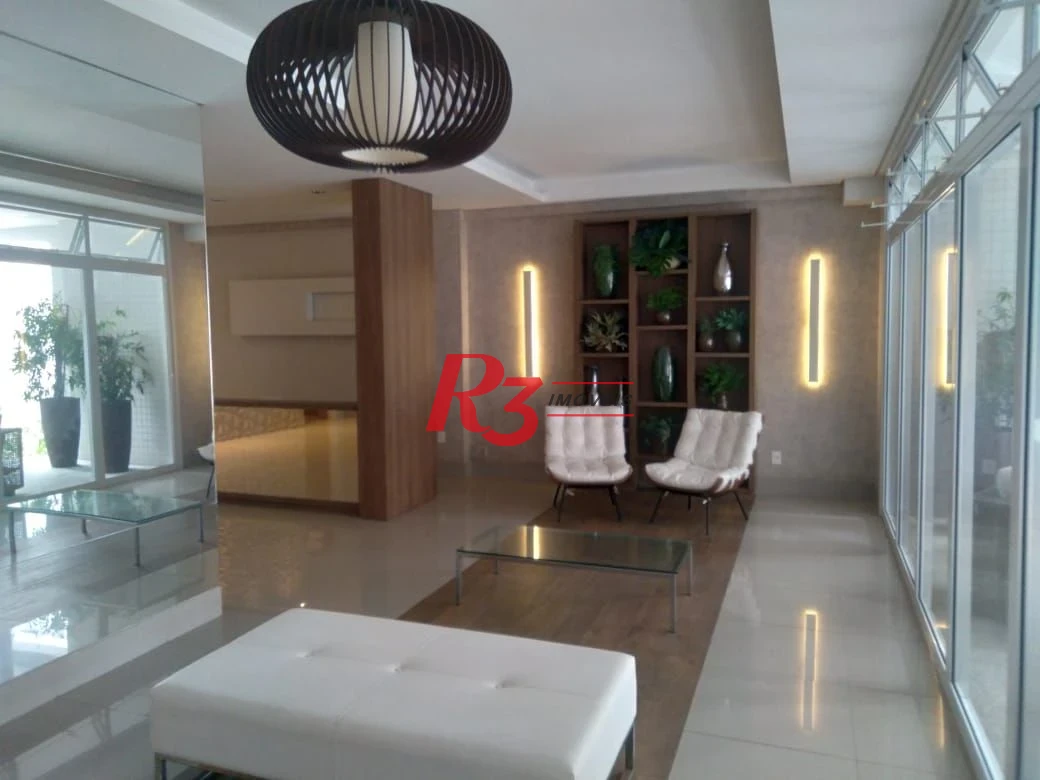Apartamento com 1 dormitório para alugar, 46 m² por R$ 6.000,01/mês - Boqueirão - Santos/SP