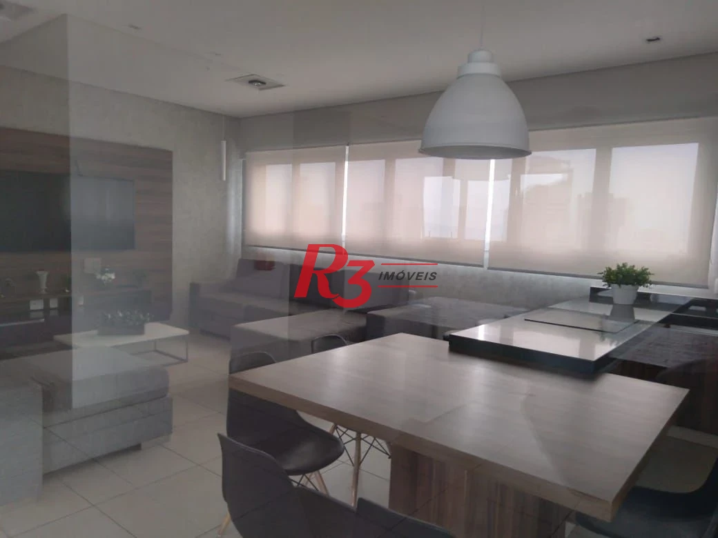 Apartamento com 1 dormitório para alugar, 46 m² por R$ 6.000,01/mês - Boqueirão - Santos/SP