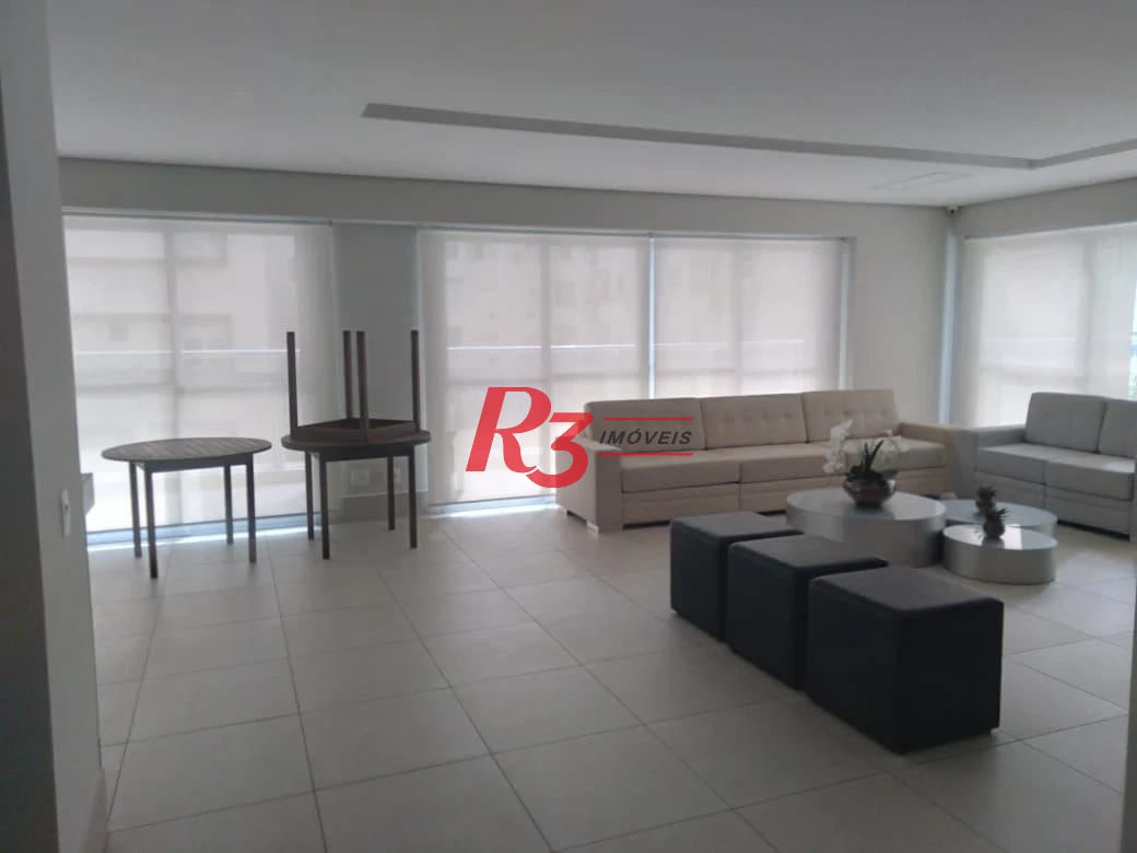 Apartamento com 1 dormitório para alugar, 46 m² por R$ 6.000,01/mês - Boqueirão - Santos/SP