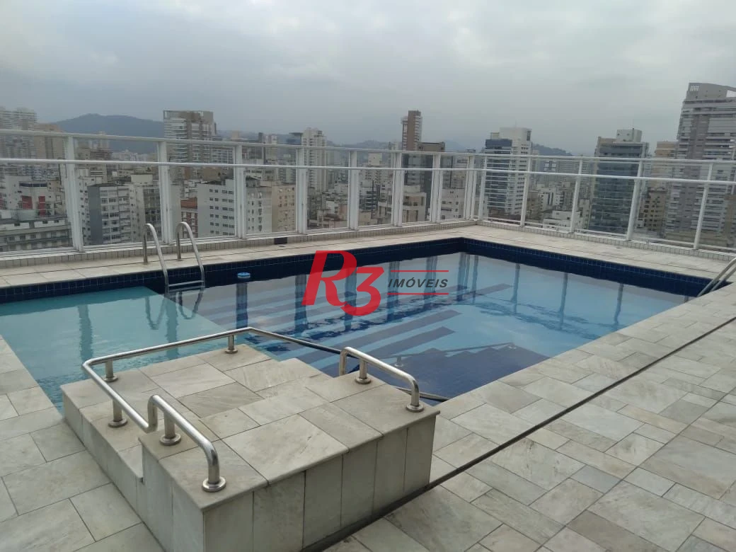 Apartamento com 1 dormitório para alugar, 46 m² por R$ 6.000,01/mês - Boqueirão - Santos/SP
