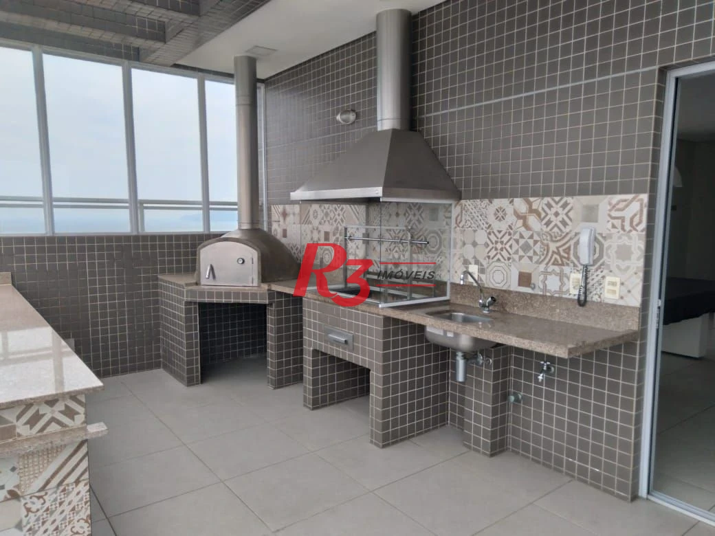 Apartamento com 1 dormitório para alugar, 46 m² por R$ 6.000,01/mês - Boqueirão - Santos/SP
