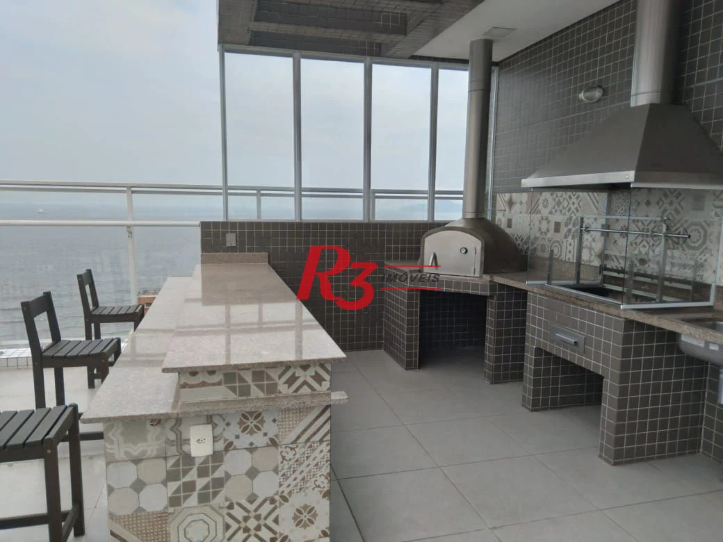Apartamento com 1 dormitório para alugar, 46 m² por R$ 6.000,01/mês - Boqueirão - Santos/SP