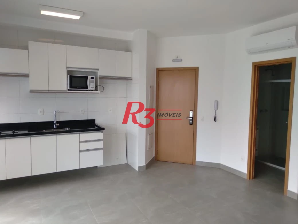 Apartamento com 1 dormitório para alugar, 46 m² por R$ 6.000,01/mês - Boqueirão - Santos/SP