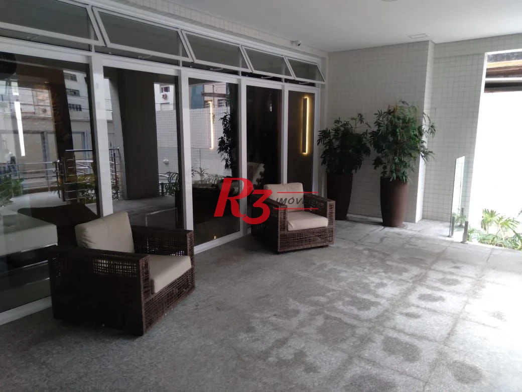 Apartamento com 1 dormitório para alugar, 46 m² por R$ 6.000,01/mês - Boqueirão - Santos/SP