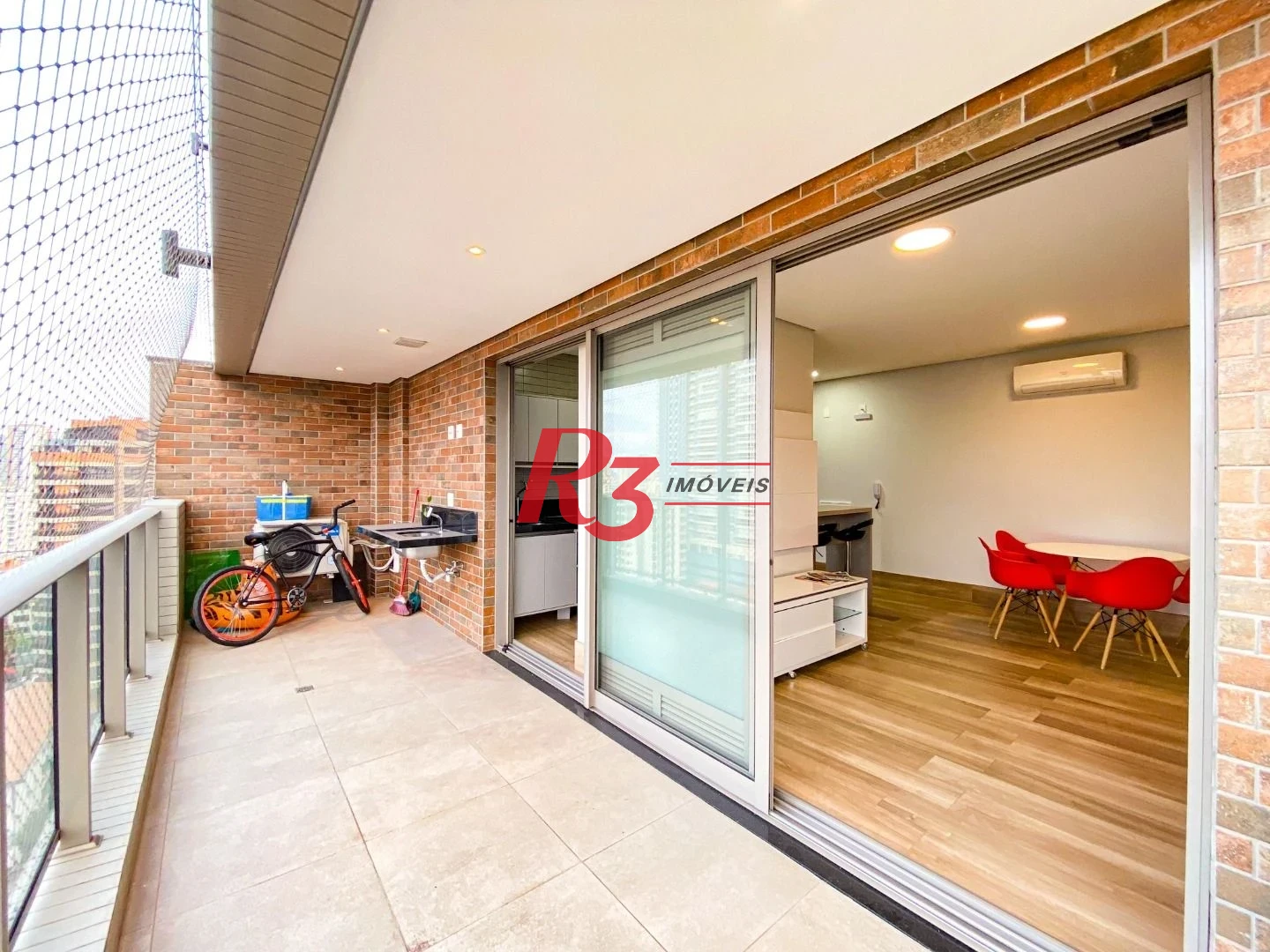 Apartamento com 1 dormitório para alugar, 60 m² por R$ 6.200,00/mês - Aparecida - Santos/SP