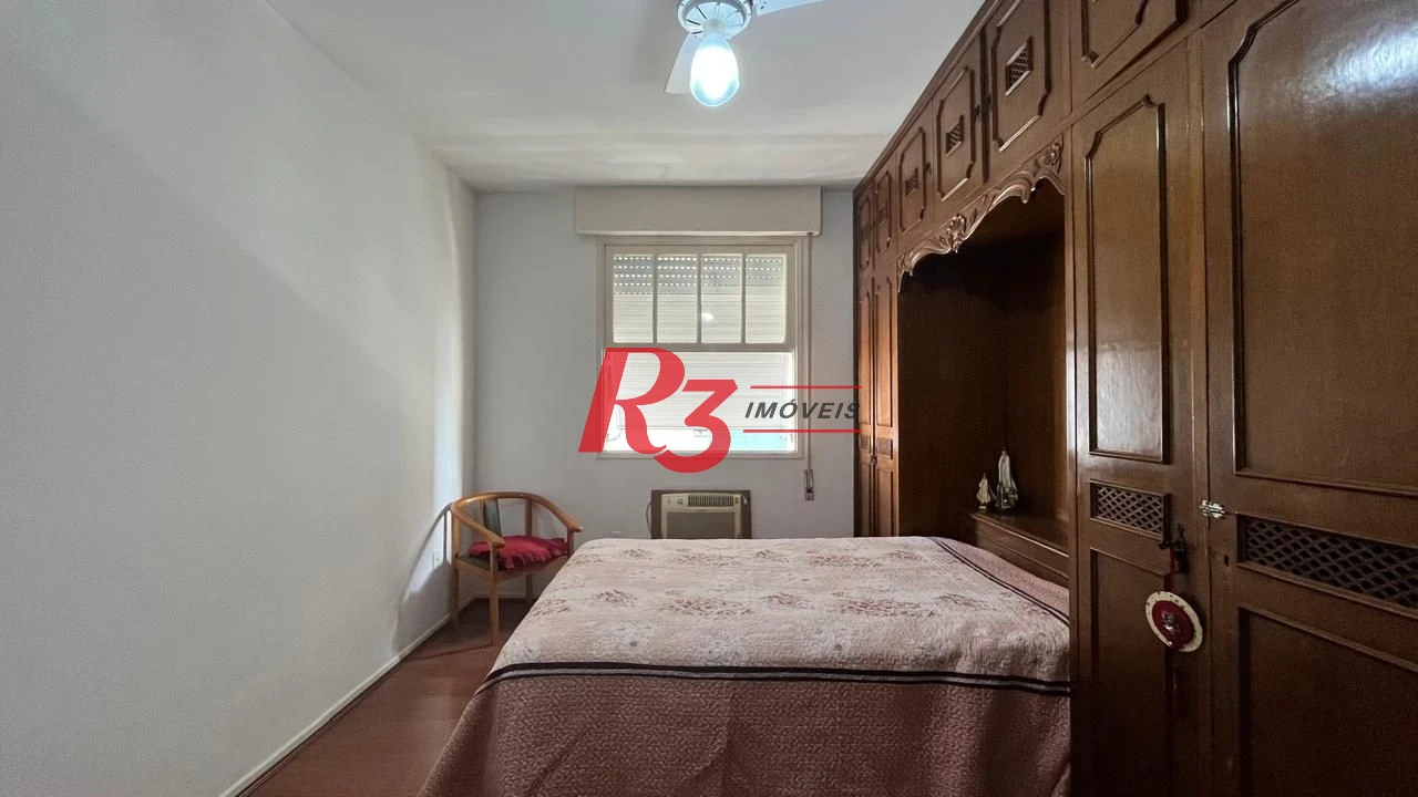 Apartamento com 3 dormitórios à venda, frente praia, 207 m² por R$ 1.020.000 - Pompéia - Santos/SP