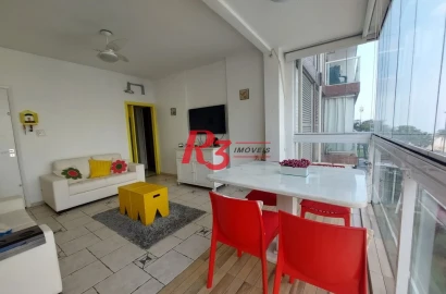 Apartamento com 2 dormitórios à venda, 92 m² por R$ 660.000,00 - Gonzaga - Santos/SP