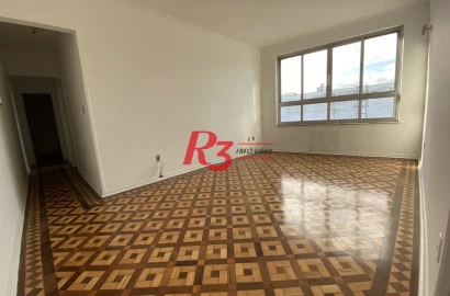 Apartamento com 2 dormitórios para alugar, 120 m² por R$ 4.147,11/mês - Boqueirão - Santos/SP