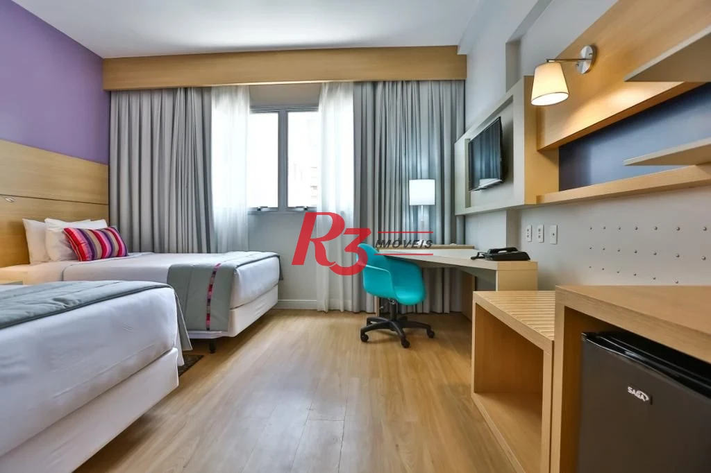 Flat com 1 dormitório à venda, 25 m² - Gonzaga - Santos/SP