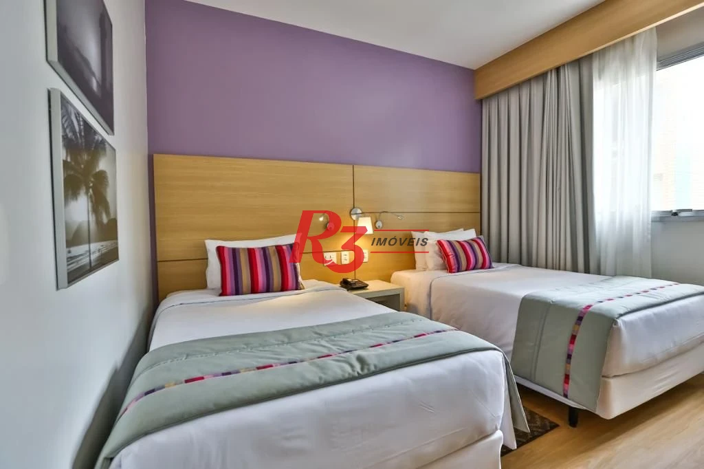 Flat com 1 dormitório à venda, 25 m² - Gonzaga - Santos/SP