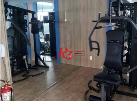Flat com 1 dormitório à venda, 25 m² - Gonzaga - Santos/SP