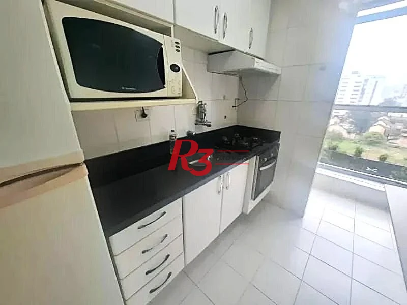 Apartamento com 1 dormitório para alugar, 50 m² por R$ 4.000,00/mês - Aparecida - Santos/SP