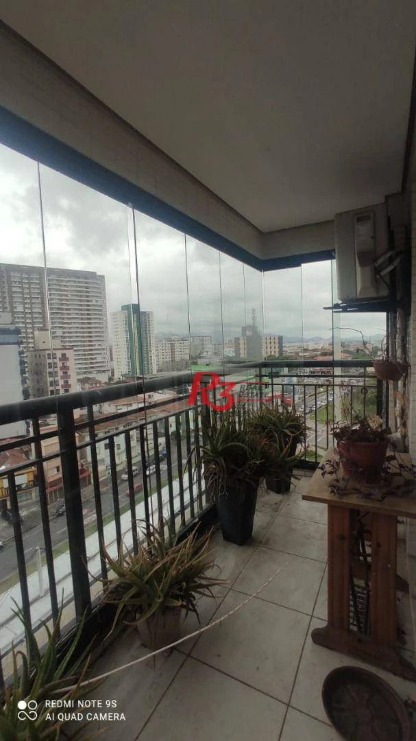 Apartamento com 3 dormitórios à venda, 136 m² por R$ 875.000,00 - Gonzaga - Santos/SP