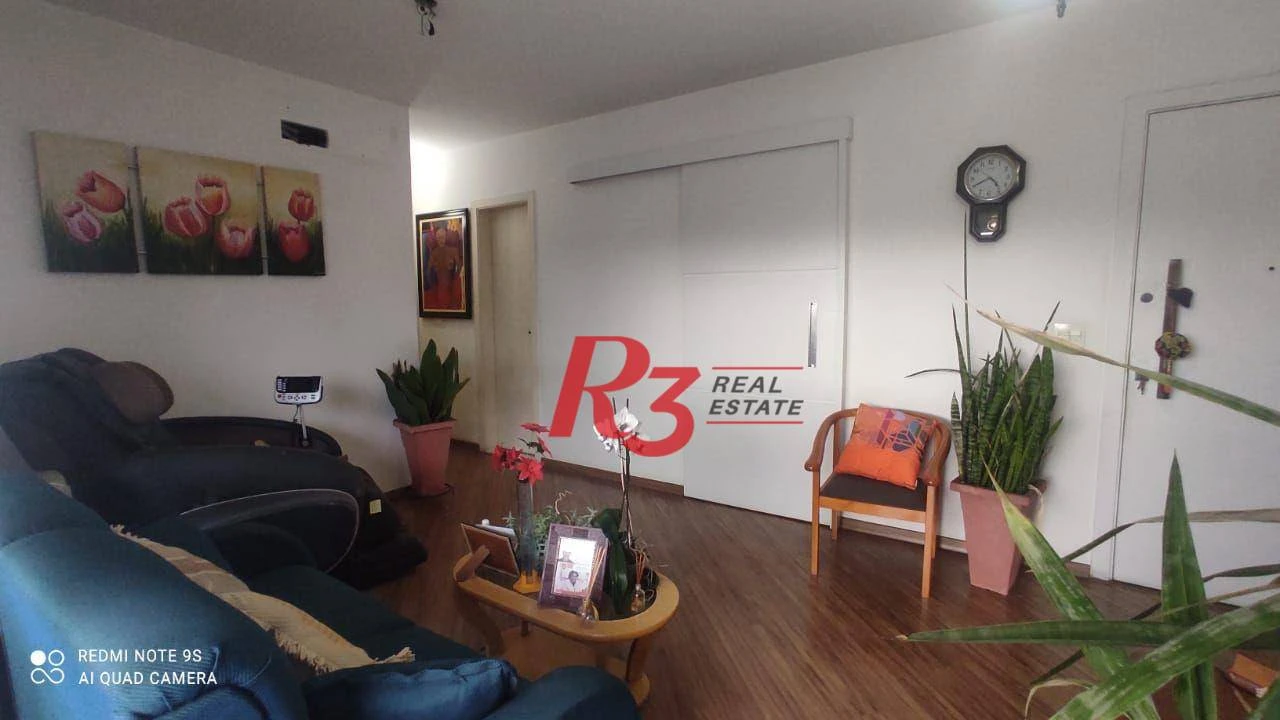 Apartamento com 3 dormitórios à venda, 136 m² por R$ 875.000,00 - Gonzaga - Santos/SP