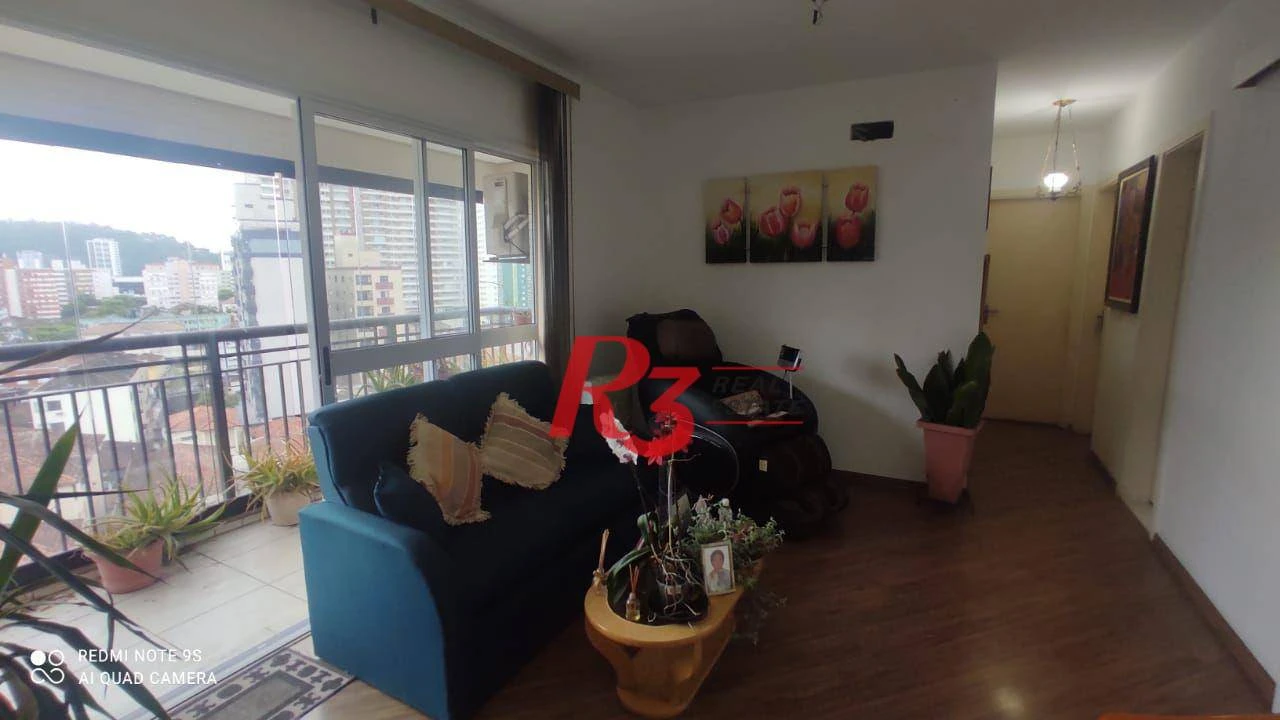 Apartamento com 3 dormitórios à venda, 136 m² por R$ 875.000,00 - Gonzaga - Santos/SP