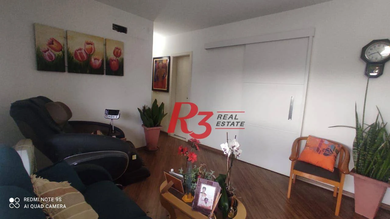 Apartamento com 3 dormitórios à venda, 136 m² por R$ 875.000,00 - Gonzaga - Santos/SP