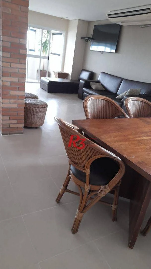 Apartamento com 3 dormitórios à venda, 136 m² por R$ 875.000,00 - Gonzaga - Santos/SP