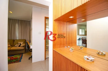 Apartamento com 1 dormitório à venda, 58 m² por R$ 660.000,00 - Boqueirão - Santos/SP