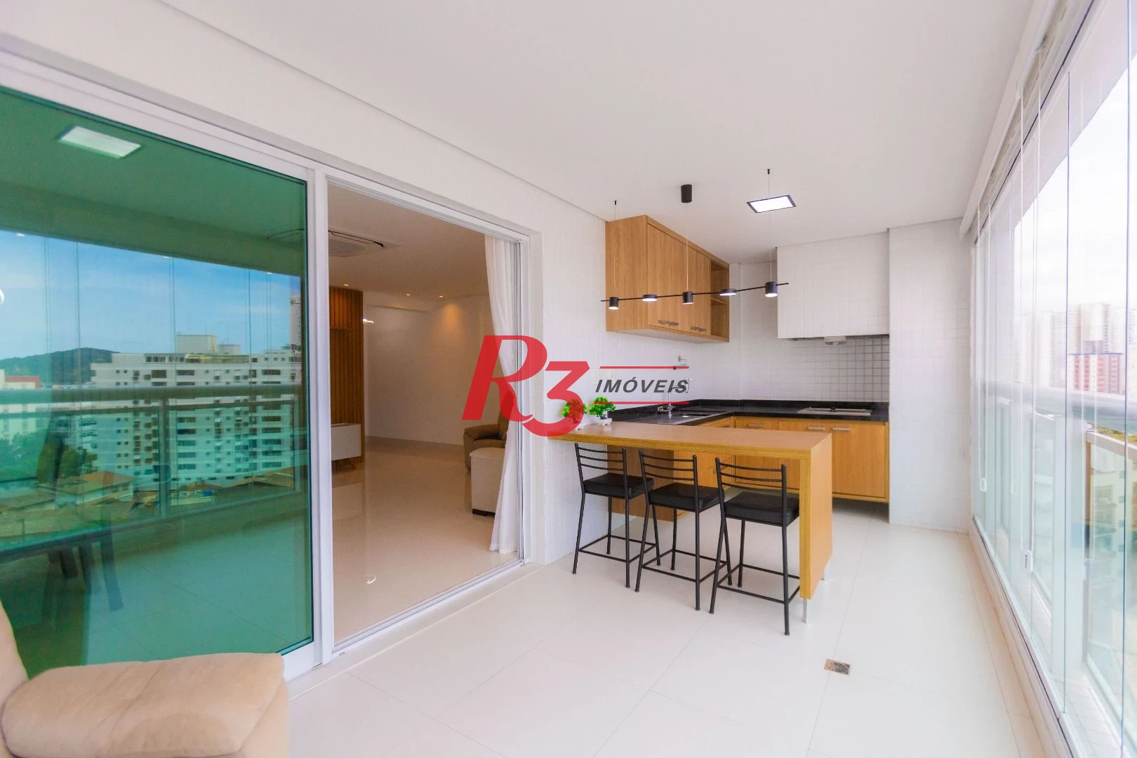 Apartamento com 3 dormitórios para alugar, 166 m² por R$ 16.000,02/mês - Ponta da Praia - Santos/SP