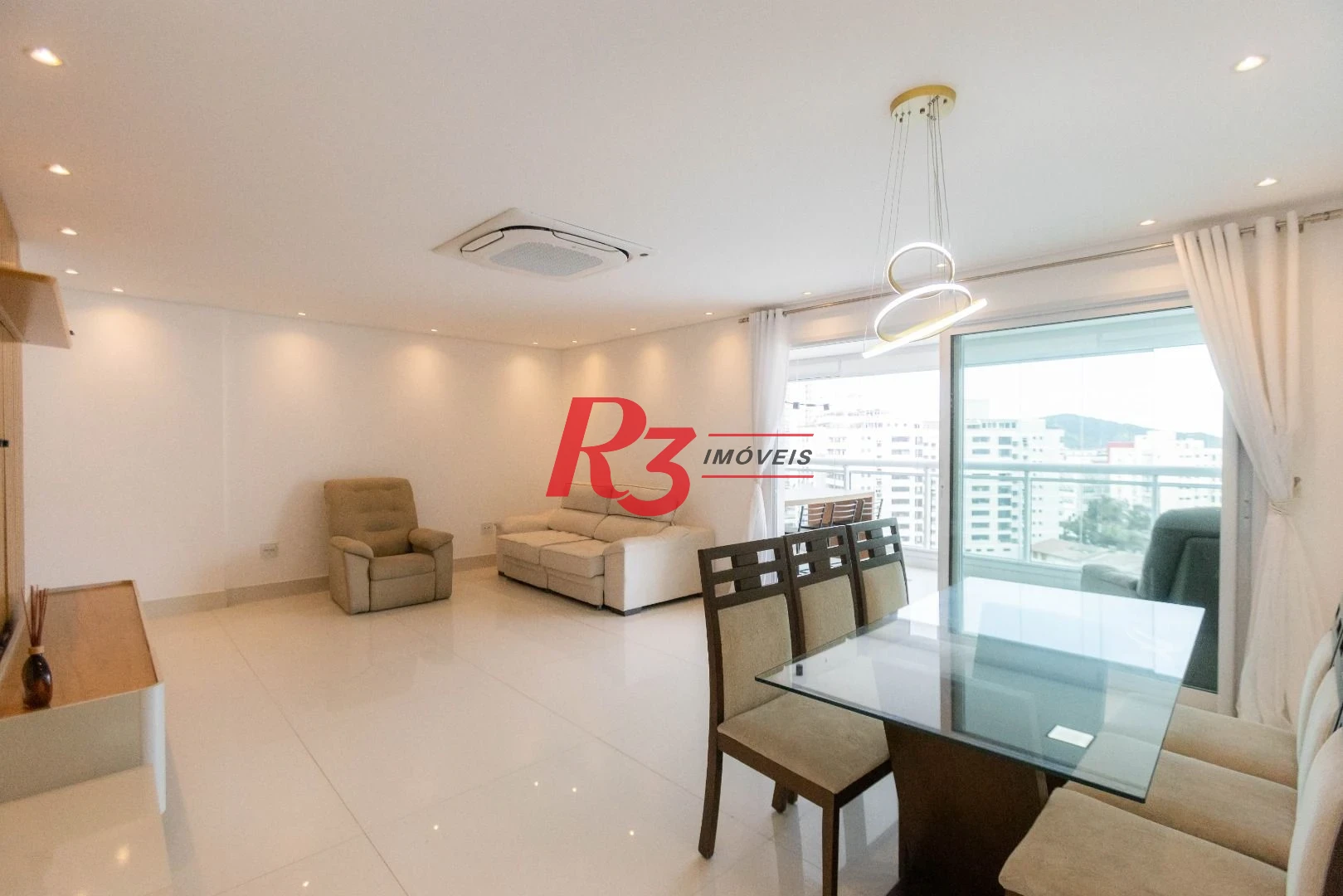 Apartamento com 3 dormitórios para alugar, 166 m² por R$ 16.000,02/mês - Ponta da Praia - Santos/SP