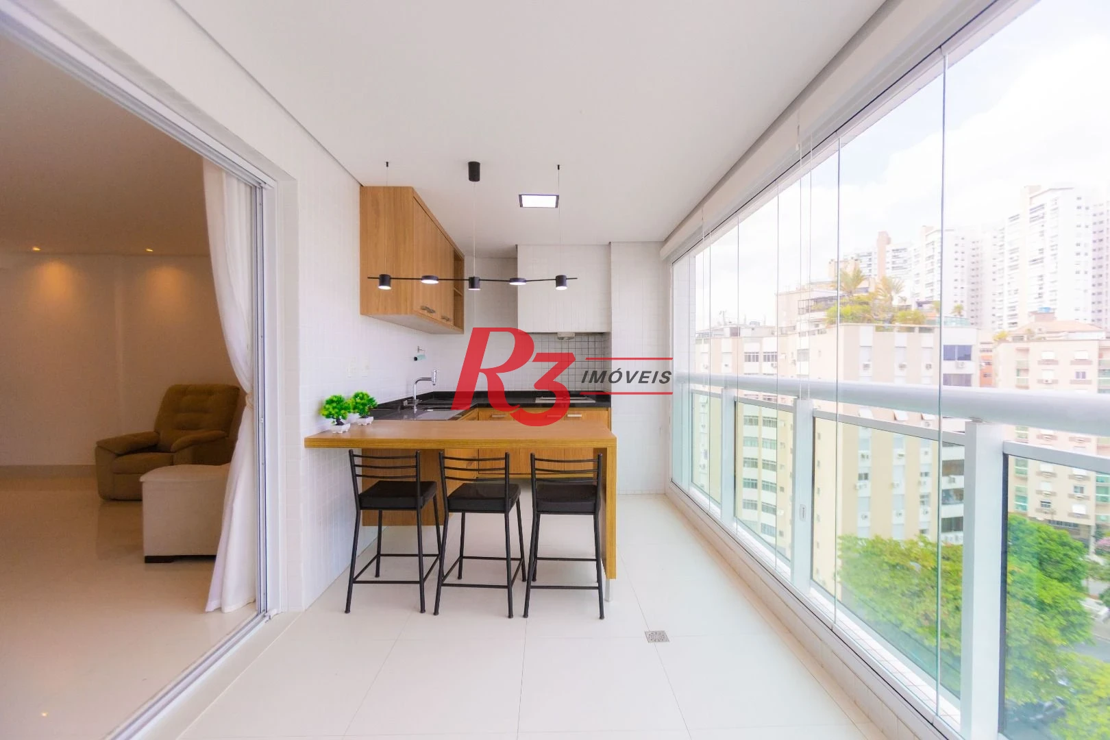 Apartamento com 3 dormitórios para alugar, 166 m² por R$ 16.000,02/mês - Ponta da Praia - Santos/SP