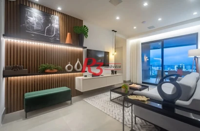 Apartamento com 2 dormitórios à venda, 83 m² por R$ 1.202.500,00 - Boqueirão - Santos/SP