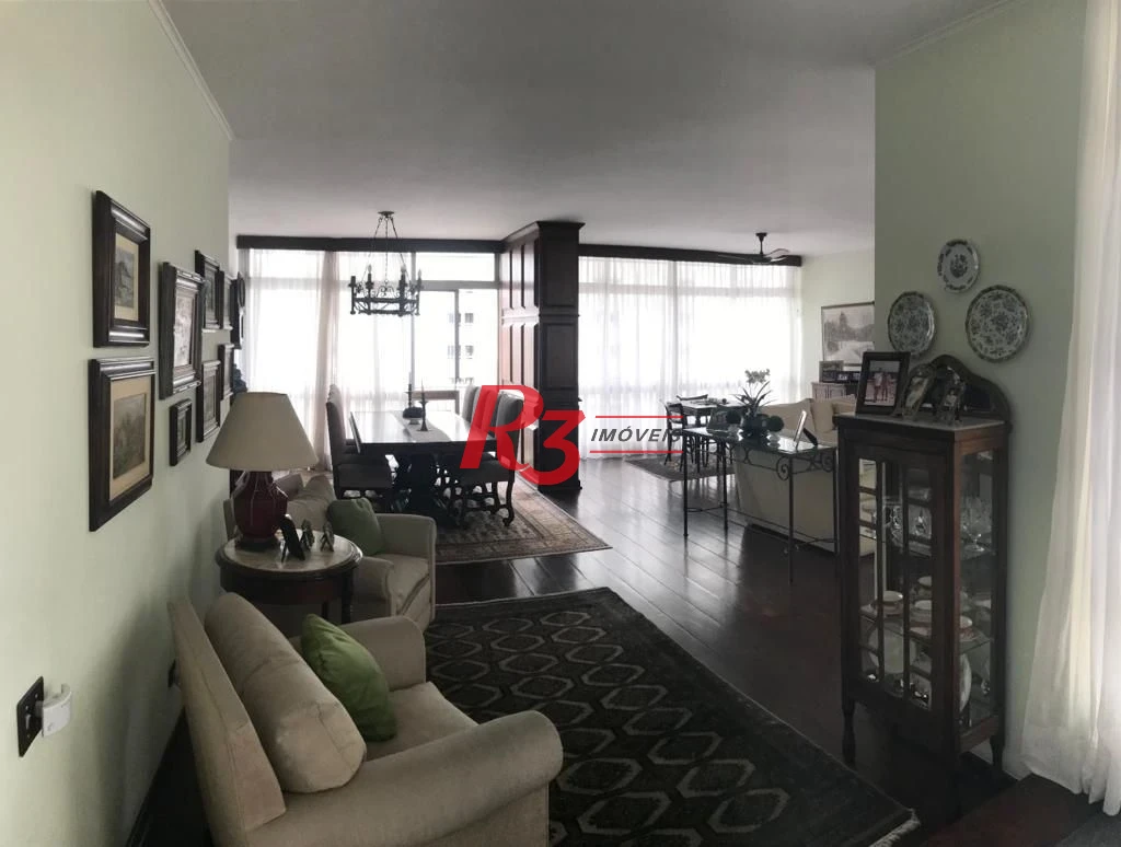 Apartamento com 3 dormitórios à venda, 296 m² - Gonzaga - Santos/SP