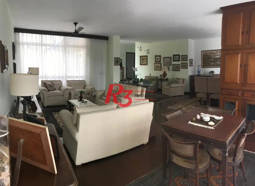 Apartamento com 3 dormitórios à venda, 296 m² - Gonzaga - Santos/SP