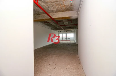 Sala, 150 m² - venda por R$ 900.000,00 ou aluguel por R$ 6.000,00/mês - Centro - Santos/SP