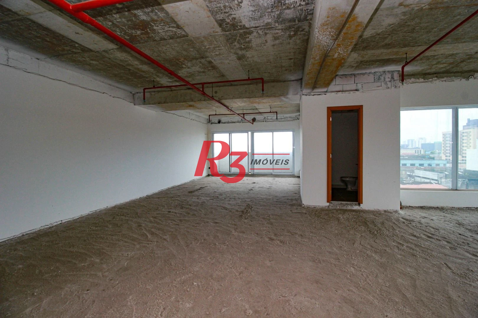 Sala, 150 m² - venda por R$ 900.000,00 ou aluguel por R$ 6.000,00/mês - Centro - Santos/SP