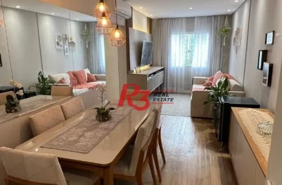 Apartamento com 2 dormitórios à venda, 60 m² por R$ 500.000,00 - Itararé - São Vicente/SP