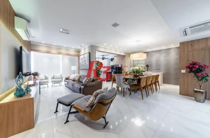 Apartamento à venda, 166 m² por R$ 2.520.000,00 - Pompéia - Santos/SP