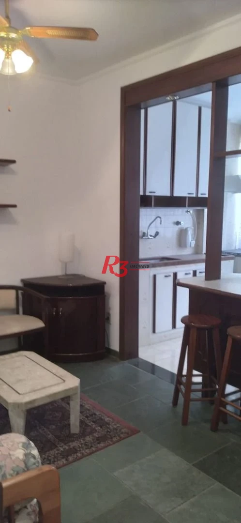 Apartamento com 1 dormitório, 50 m² - Gonzaga - Santos/SP