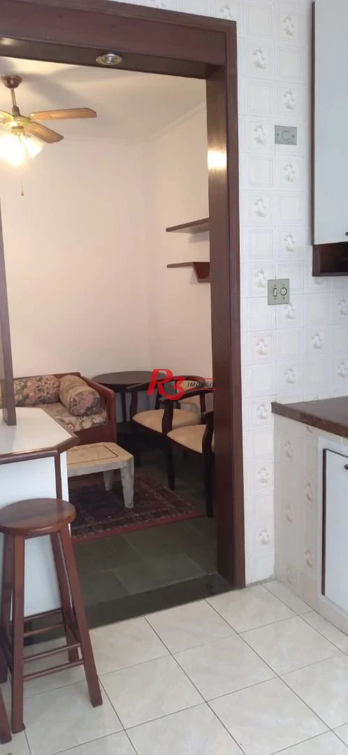 Apartamento com 1 dormitório, 50 m² - Gonzaga - Santos/SP