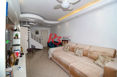 Cobertura com 3 dormitórios à venda, 271 m² - Gonzaga - Santos/SP