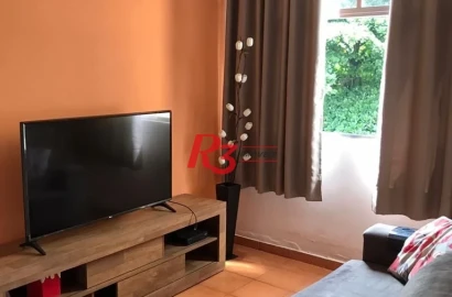 Apartamento com 2 dormitórios à venda, 67 m²  - Saboó - Santos/SP