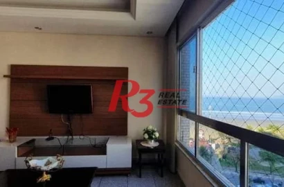 Apartamento para alugar, 125 m² por R$ 5.000,00/mês - Boqueirão - Santos/SP