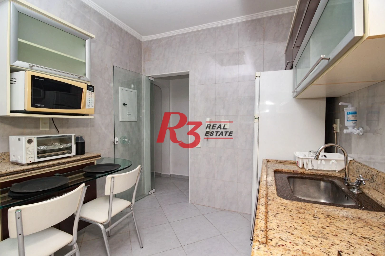 Apartamento com 1 dormitório para alugar, 60 m² - Boqueirão - Santos/SP