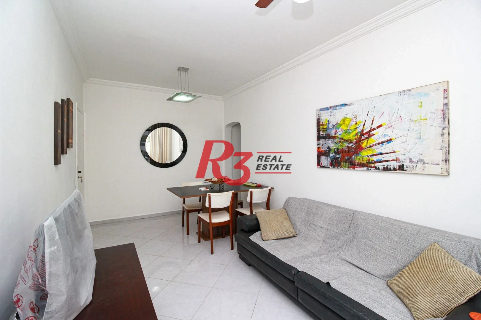 Apartamento com 1 dormitório para alugar, 60 m² - Boqueirão - Santos/SP