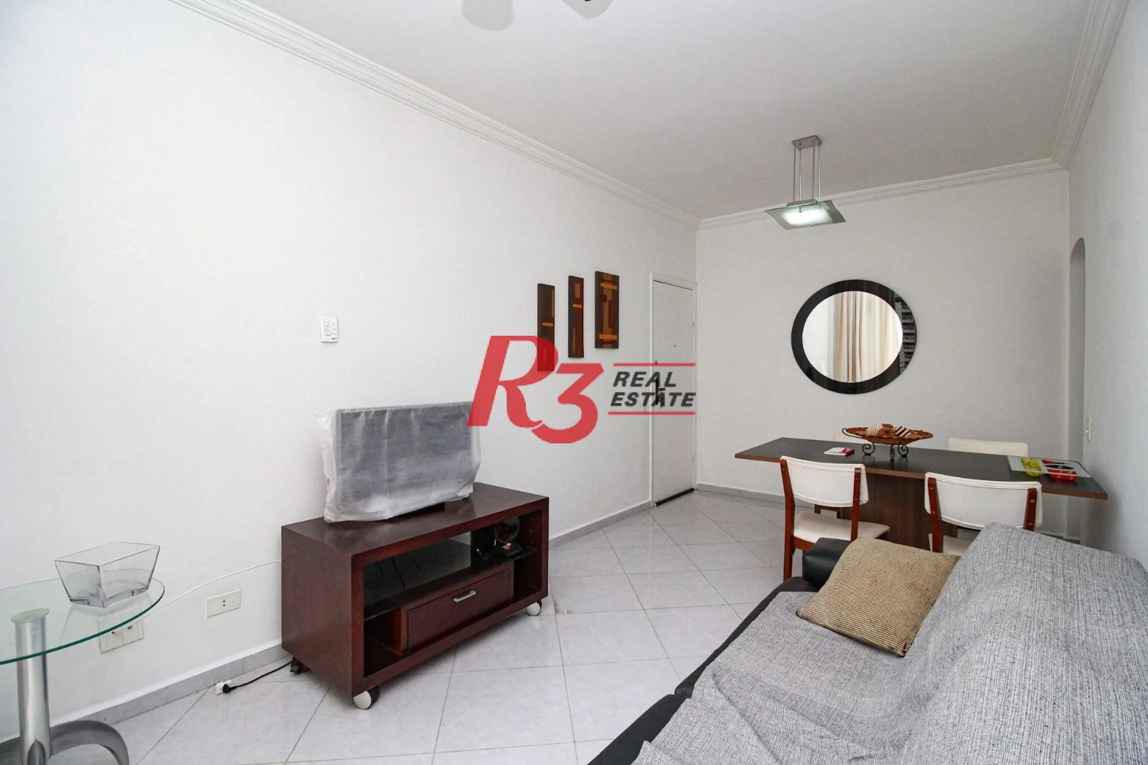 Apartamento com 1 dormitório para alugar, 60 m² - Boqueirão - Santos/SP