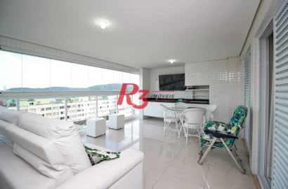 Apartamento com 3 dormitórios para alugar, 134 m² por R$ 11.500,00/mês - Embaré - Santos/SP