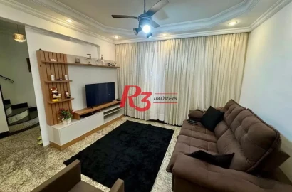 Sobrado com 3 dormitórios à venda, 126 m² por R$ 860.000,00 - Vila Belmiro - Santos/SP